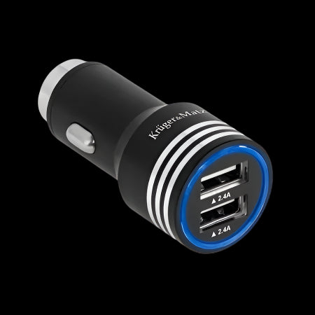 Alimentator auto 2x USB 4800mA 12-24VDC protectie la suprasarcina supratensiune Kruger&Matz